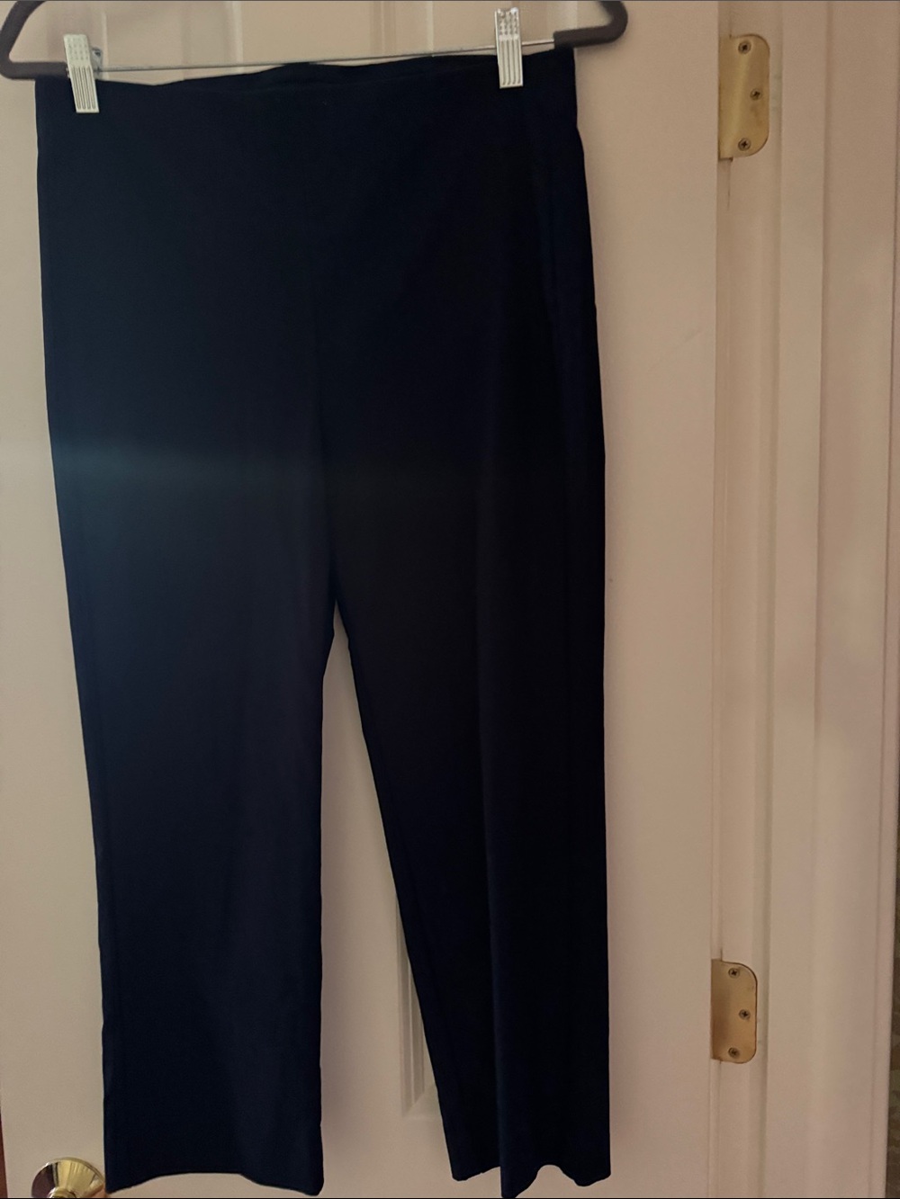 Chico's Black Straight-Leg Pull-On Pants